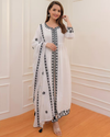 Women Embroidered Flared Kurta Set