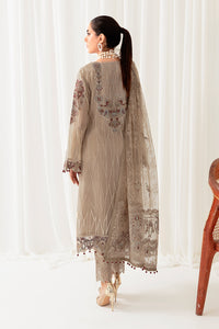 Elegant Brown Georgette Embroidered Dress Material with Dupatta For Women