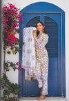 A-Line Cotton Kurta Pant Dupatta For Women