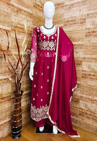Elegant Georgette Dress Material with Dupatta For Women
