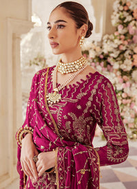 Women Stylish Georgette Embroidered Semi Stitched Dress Material with Dupatta