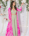 Trendy Fancy Wear Embroidery Work Palazzo Set with Koti