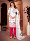 Beautiful Muslin Handwork & Sequins Work Kurta Bottom with Dupatta Set