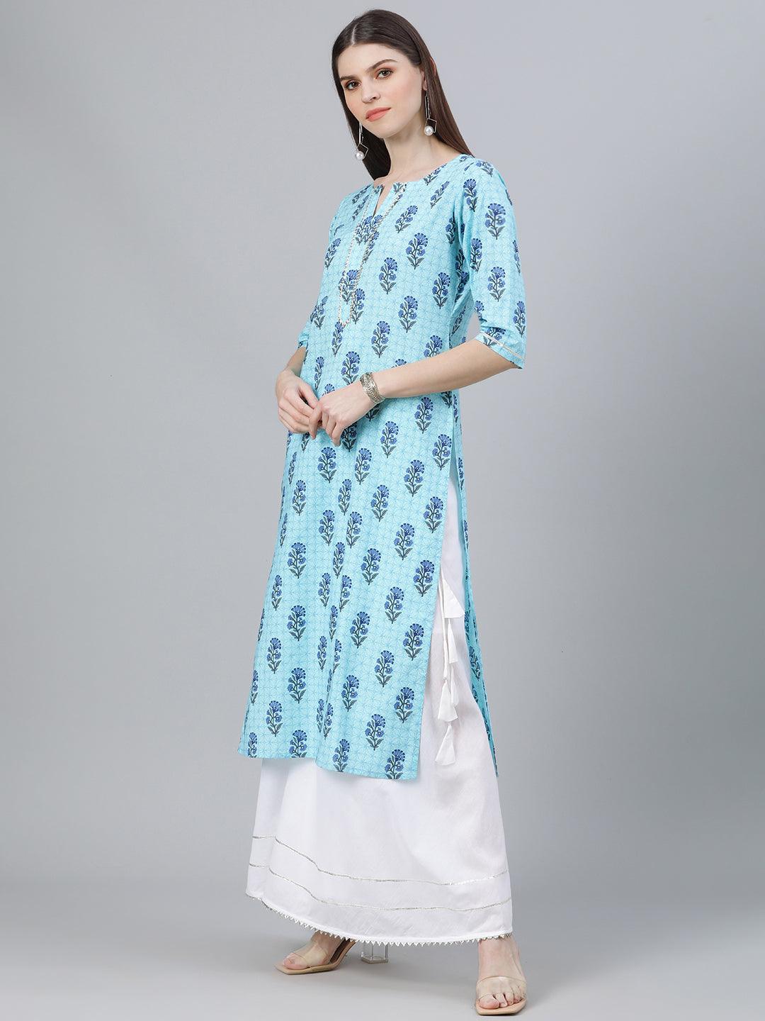 Trendy Women Rayon Casual Kurta with Bottom Set