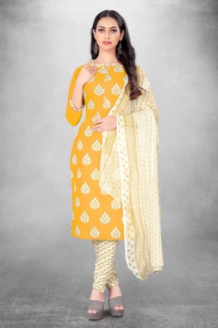 Classic Dress Material with Dupatta